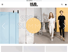 Tablet Screenshot of hubfootwear.com